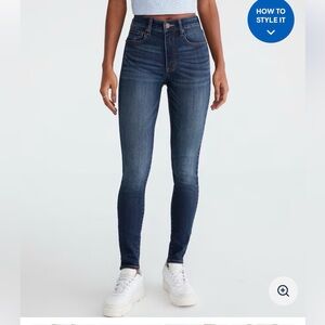 Aeropostale Dark Wash High Rise Jegging Jeans Size 4 Regular